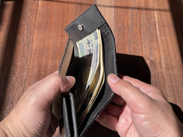 【金運アップに！】珍しいアナコンダ使用のカードサイズミニ財布 | iichi ハンドメイド・クラフト作品・手仕事品の通販