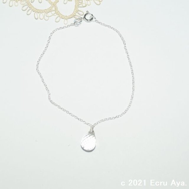 *八重桜*宝石質クリスタルのブレスレット