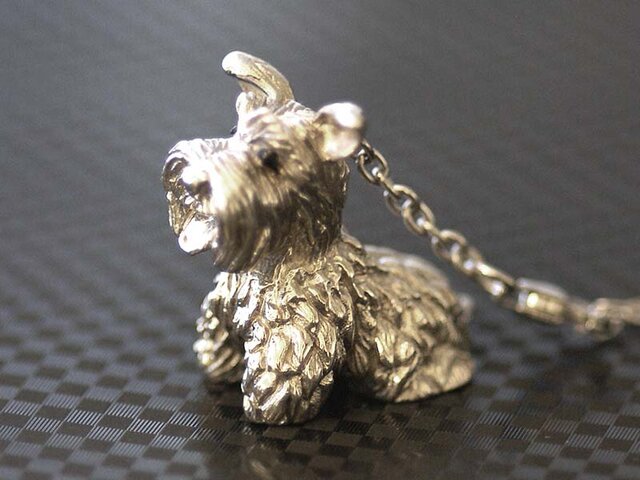 おすわりシュナウザーのチャームペンダント3【送料無料】全身