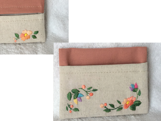 花刺繍のポケットティッシュケース | iichi 日々の暮らしを