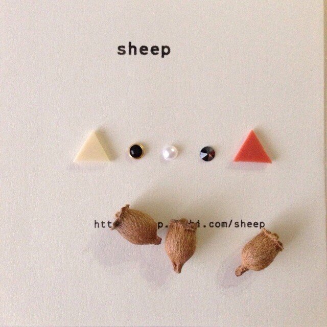 sheepの華奢ピアス　５点セットNo④