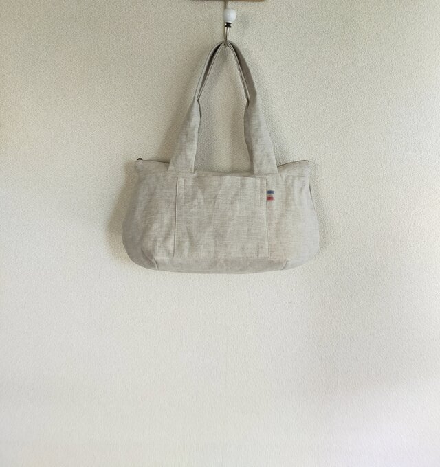 ファスナーショルダーバッグ・ナチュラル