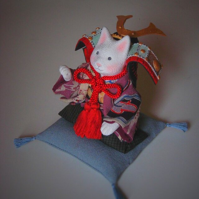 縮緬福猫 「かぶと」 の画像1枚目