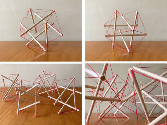 テンセグリティ 小物用オブジェ 灰皿｜コンクリート 一点もの