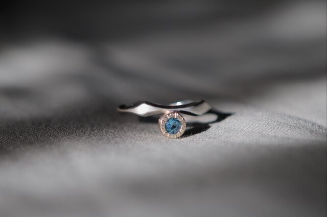 K10YG and SILVER925 ⭐︎ combination topaz ringの画像1枚目
