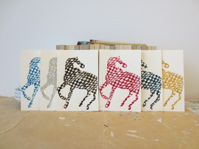 年賀状2014 Check Horse Sixの画像1枚目