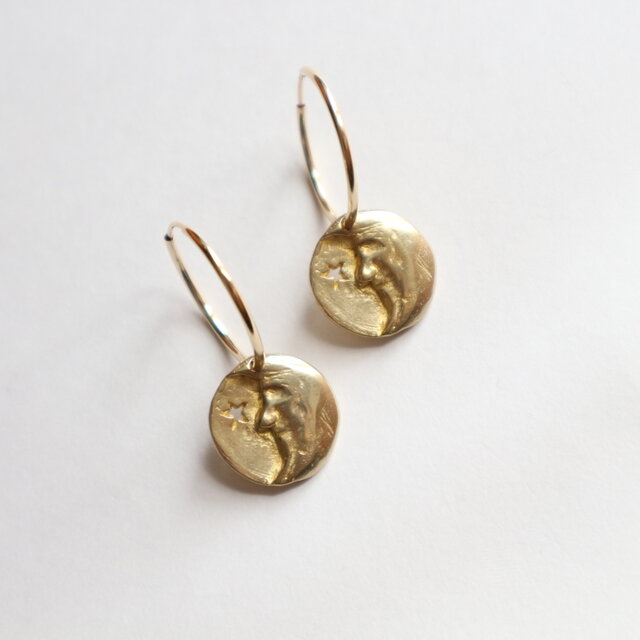 Moon Light pierce~月明かりのフープピアス~の画像1枚目