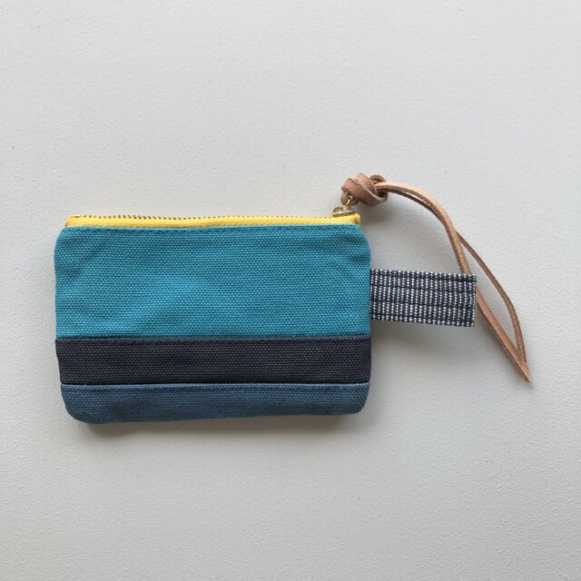 3色 ポーチ S / ブルー系