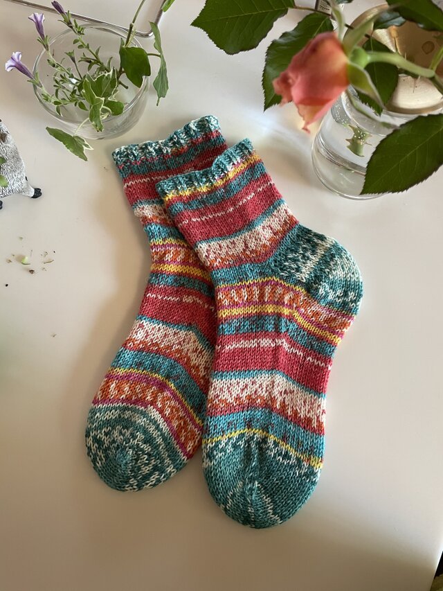 No.530 手編み靴下