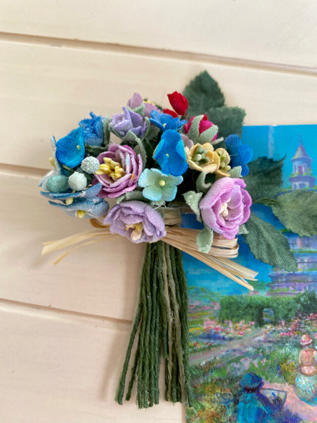 布花Small corsage gift series Pastel flowers Bの画像1枚目