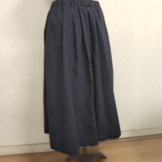 コットン ガウチョパンツ スカーチョ ネイビー 紺 フリーサイズ