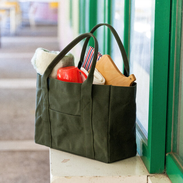 トートバッグ 01 オリーブドラブ / 6号帆布