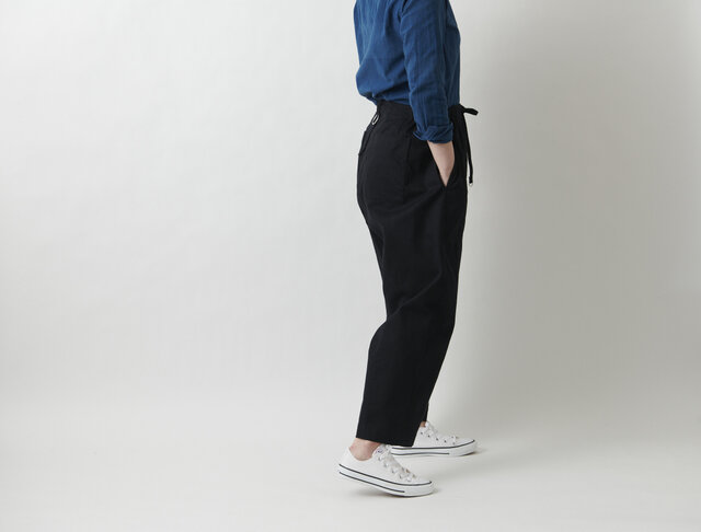 再入荷】木間服装製作 / pants cotton black / unisex 1size | iichi