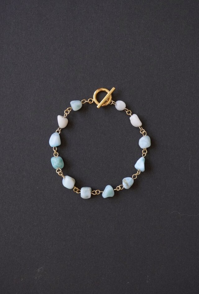 Healing -ラリマー原石のブレスレット