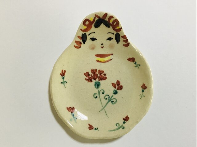 25 こけしトレイ カーネーションの画像1枚目