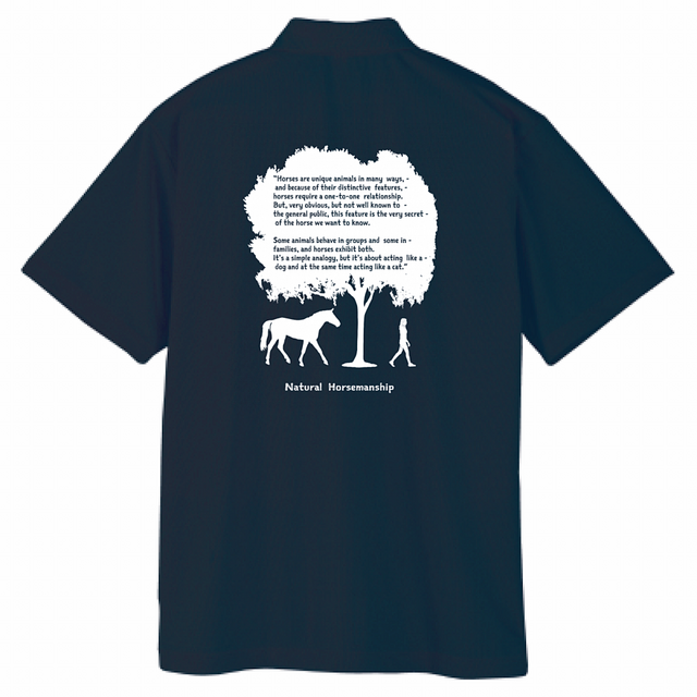 Natural Horsemanship/ドライ・ポロシャツ/ハンドクラフト/メトロブルー/アーミーグリーン