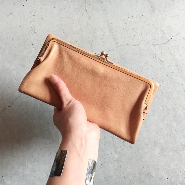 GAMAGUCHI WALLET LARGE  NATURAL