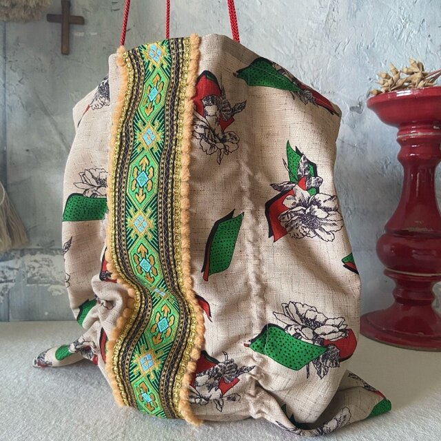 vintage cloth bag (j) | iichi ハンドメイド・クラフト作品・手仕事品の通販