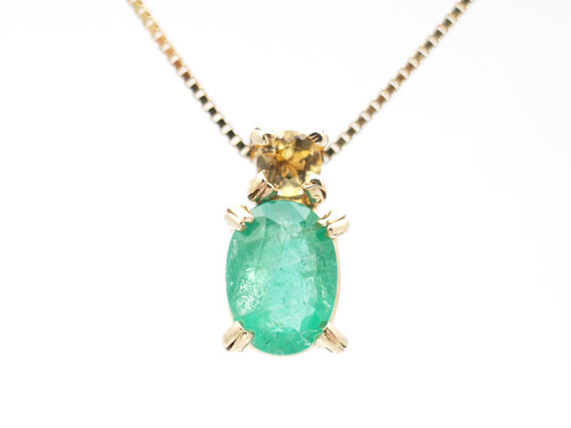エメラルド K10ペンダントトップ K10 エメラルド ペンダントトップ
