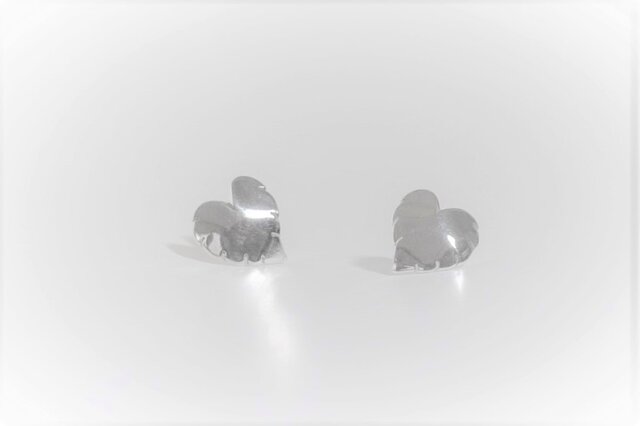 Monstera Silver Earringsの画像1枚目
