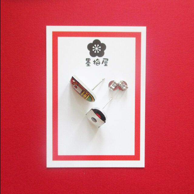 ジュークボックスとレコードのピアス Iichi ハンドメイド クラフト作品 手仕事品の通販