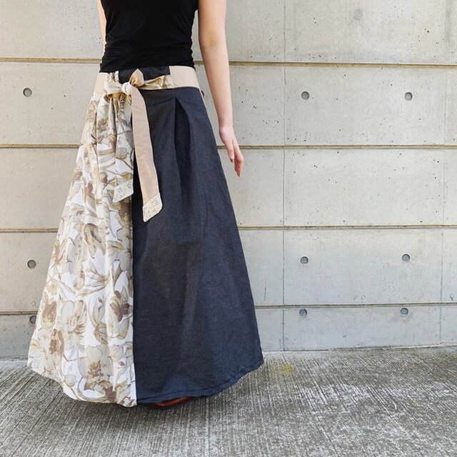 美品 新品 Junashida ジュンアシダ ベロアスカート 13号 H054 - スカート
