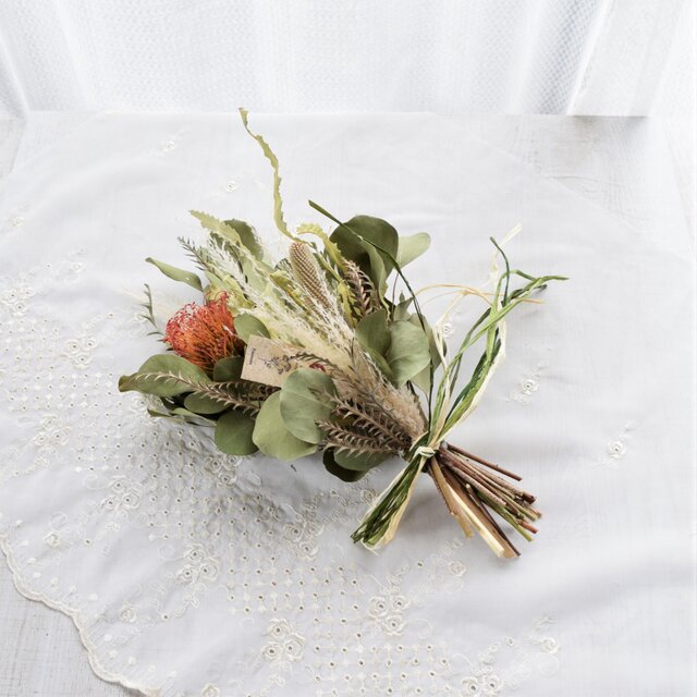 SALE!!  ユーカリのシンプルな夏スワッグ（￥2300➡￥1900）