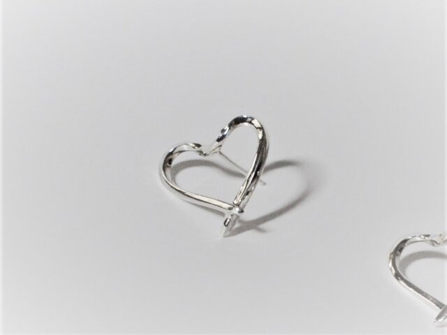 Sincere Love Silver Earringsの画像1枚目