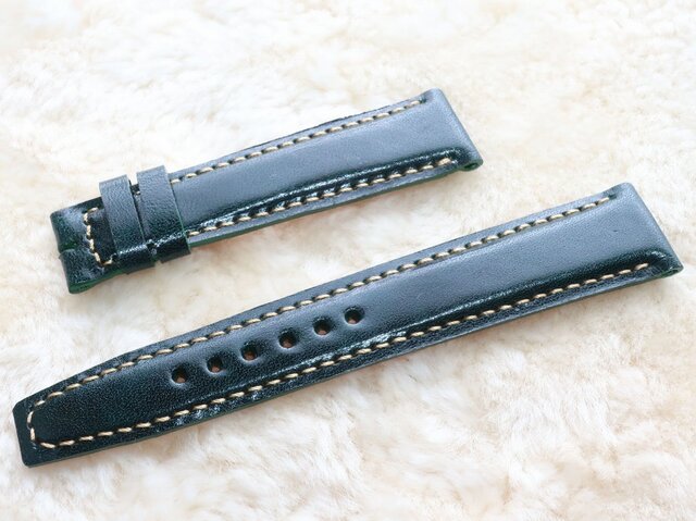 腕時計ベルト 18-16mm ダークグリーン #83 | iichi 日々の暮らしを