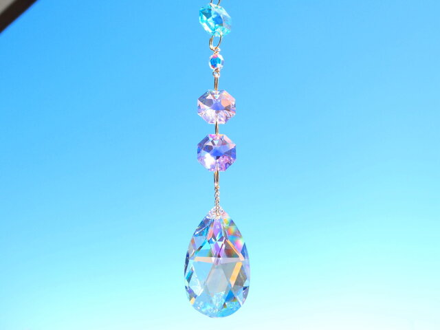 スワロフスキー サンキャッチャー✴︎色見本☆ピンク ブルー パープル オーロラ スワロフスキー サンキャッチャー✴︎色見本☆ピンク ブルー