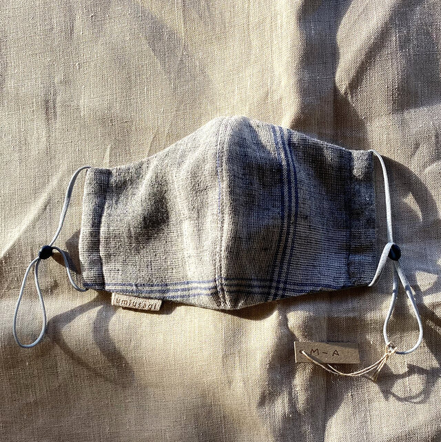 saleグレーチェック　オトナMサイズ エアーマスク