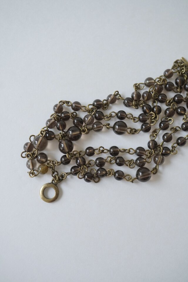 煙水晶のネックレス