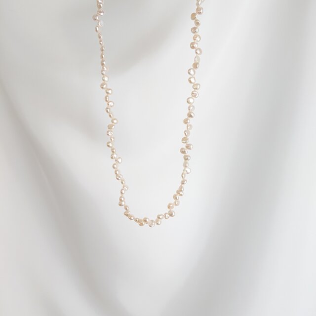 mini pearl necklace / オールノット