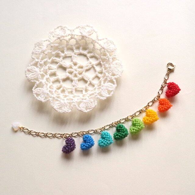 ハートのブレスレット