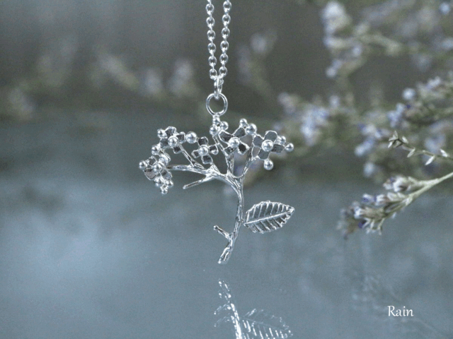 Silver necklace 「Rain」の画像1枚目