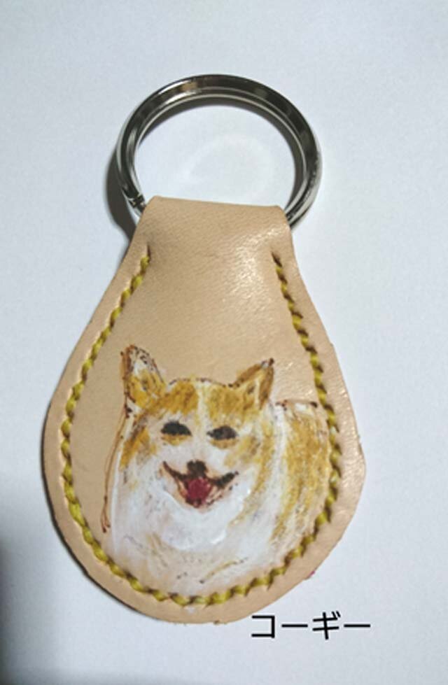 可愛いコーギーのキーホルダーの画像1枚目