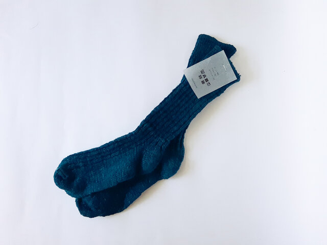 Garabou socks #藍 sizeMの画像1枚目
