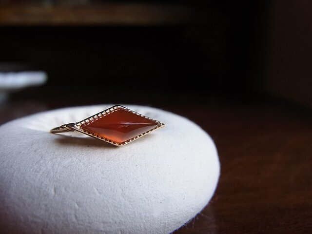 n様オーダー品K10YG カーネリアンのリングの画像1枚目