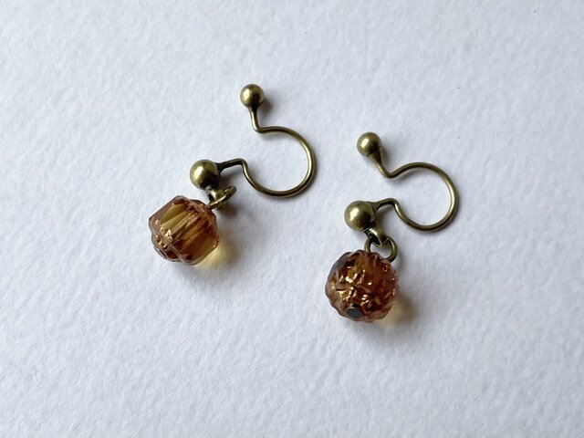 ノンホールピアス No.1166オレンジゴールド | iichi 日々の暮らしを