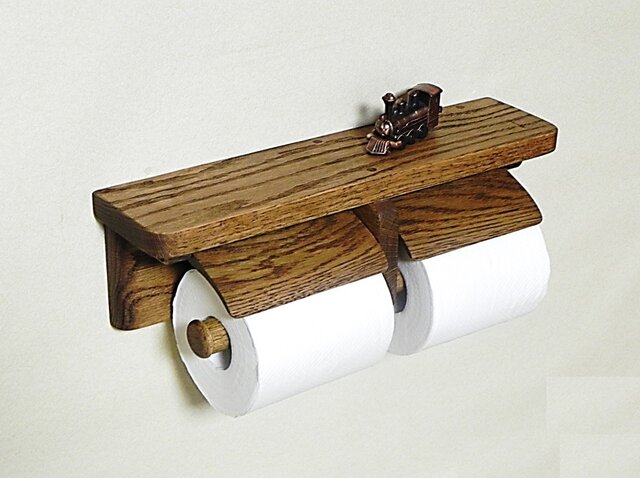 オーク製トイレットペーパーホルダーVer.13の画像1枚目