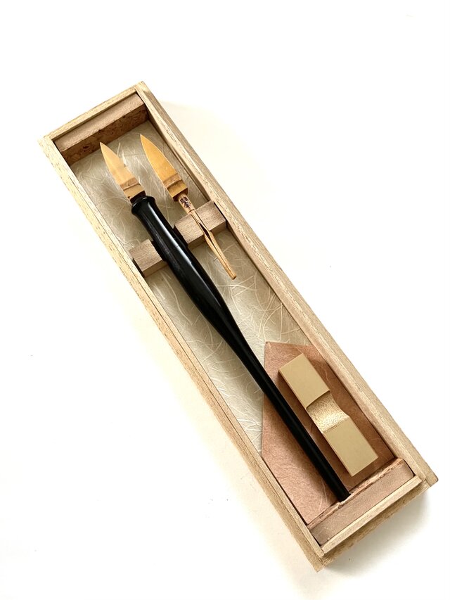 琴一　竹ペン 琴一ペン （竹ペン、ペン軸は黒檀） | iichi 日々の暮らしを心地よく