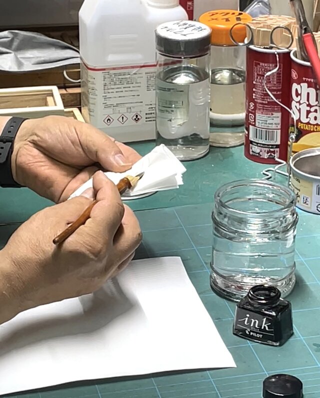 琴一　竹ペン 父の日プレゼントに！琴一ペン （竹ペン、ペン軸は黒檀）KOTOICHIPEN