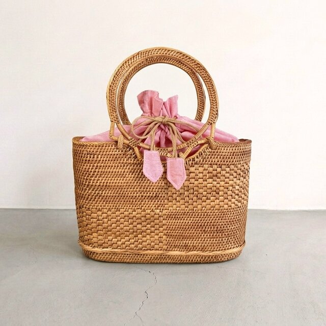 高級・極美品】アタバッグ 籠バッグ かごバッグ 伝統工芸 ハンドバッグ