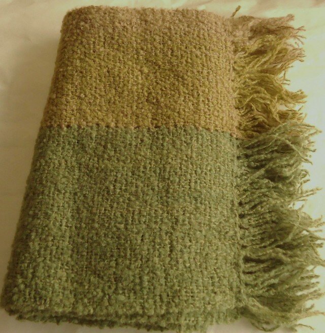 2色ウールマフラー