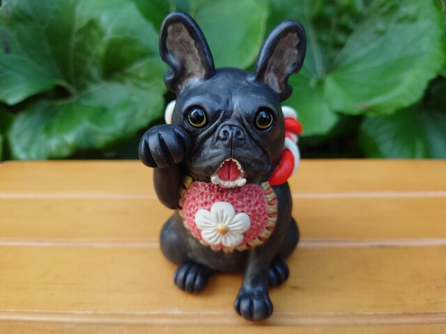 招き犬★フレンチブルドッグ④(金運アップ)の画像1枚目
