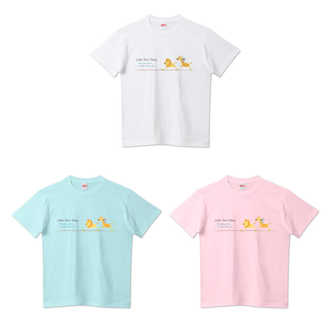 リトルジャン“逃げるが勝ち”　半袖Tシャツ／カットソー　フリーサイズ　アパレル／アニマルモチーフ