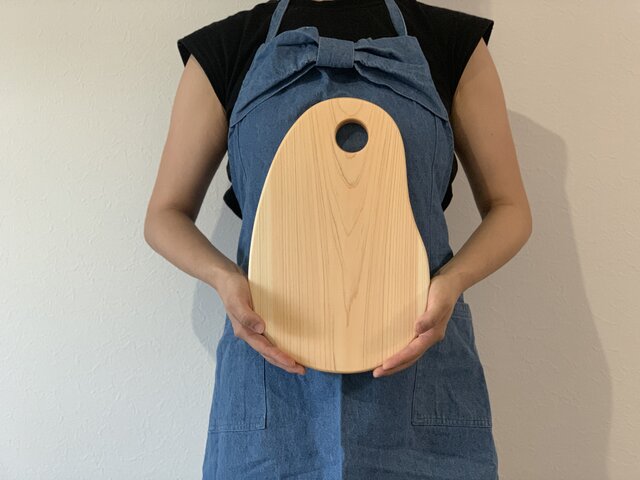 HINOKI cutting board /豆型まな板 カッティングボード 持ち