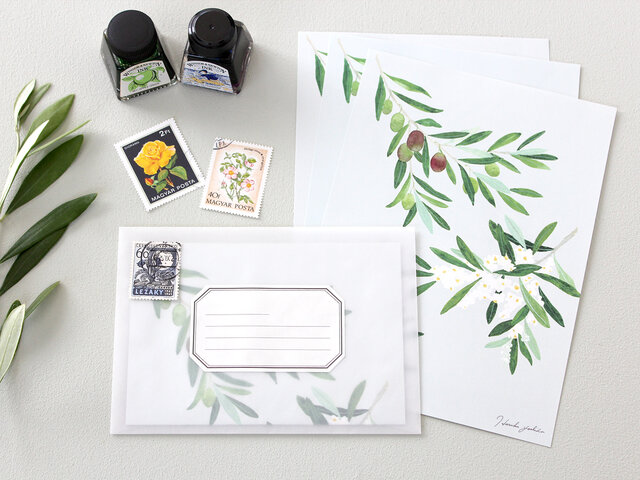 レターセット オリーブ | iichi 日々の暮らしを心地よくする