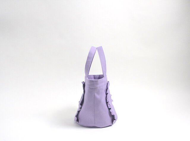 ミニ・フリルトートバッグ ラベンダー | iichi 日々の暮らしを心地よく