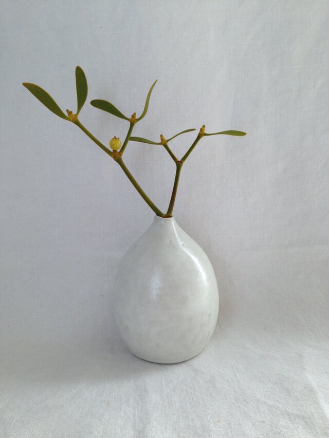 一輪挿し(パールホワイト)